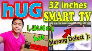 HUG SMART TV 32 inches at SHOPEE : Unboxing : Cheap and Affordable
