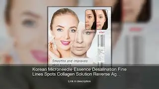 Korean Microneedle Essence Desalination Fine Lines Spots Collagen Solution Reverse Aging Recomb