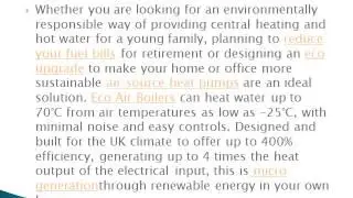 Air Source Heat Pumps from Global Energy Systems
