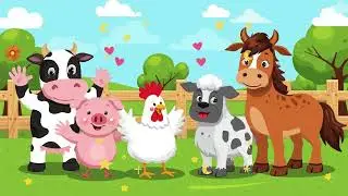 Farm Animals Song for Kids  Fun and Educational Nursery Rhyme