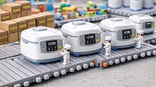 Inside a Toy Mini Rice Cooker Factory &mdash; Digital Controls, QC Tests & Packaging (ASMR)