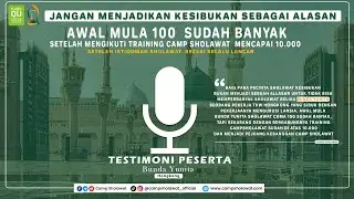 Awal Mula 100 Sudah Banyak( Bunda Yunita )Setelah mengikuti training camp sholawat Mencapai 10.000