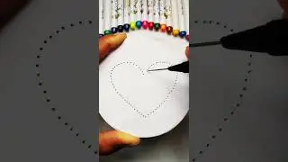 Red Heart Drawing ❤️ #asmr #diy #satisfying #coversong  #oddlysatisfying #relaxing #asmrvideo