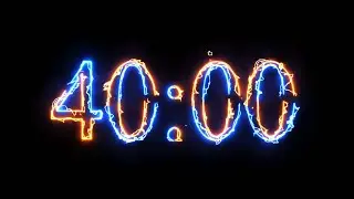 40 Minute Timer - 2400 seconds Timer - Clean & Simple [ELECTRIC]