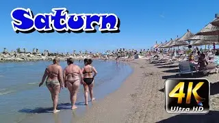 Plaja Saturn - Saturn beach,part1, Romania, 4K - August - travel video vlog calatorie tourism