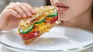 Making a Glass Sandwich &mdash; Satisfying ASMR Cooking Illusion 🥪✨