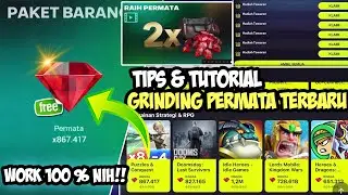 WORK 100% BISA 200.000 PERMATA!!! TUTORIAL GRINDING GEMS  TERBARU PERSIAPAN EVENT TOTY FC MOBILE