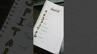 Hospital 🏥 meaning word hospital stands for which ? #youtubeshorts /#ytshorts /#youtube