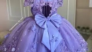 Birthday Dress For Baby Girl 2025/Princess Style Baby Frock Designs/Net Frock Design For Baby Girls