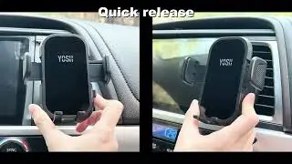 YOSH 2024 Mirrored Acrylic Design combines elegance and durability in one premium car mount.  #car