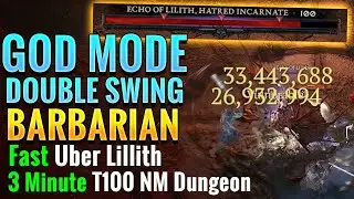 Double Swing Elite Hunter Build is CRAZY Season 1 Barbarian Guide I Diablo 4