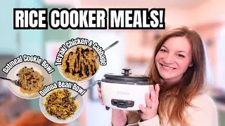 Single Serving Rice Cooker Meals! Breakfast, Lunch & Dinner!