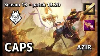 【KRサーバー/C1】G2 Caps アジール(Azir) VS ニーコ(Neeko) MID - Patch13.20 KR Ranked【LoL】