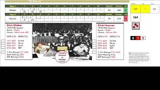 Home Court Bowling 1959 Tournament of Champions Finals (Dick Weber v Dick Hoover) Board Dice Game