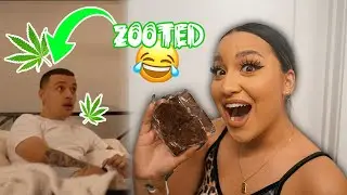 I GAVE MY BOYFRIEND AN EDIBLE & THIS WAS HIS REACTION! *MUST WATCH*