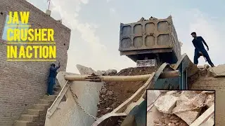 Big Rock Jaw Crusher Machine in Action | Amazing Stone Quarry Crushing