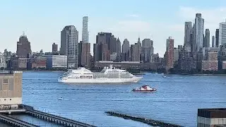 New York, New York - Seabourn Quest Sails from New York City (2022)