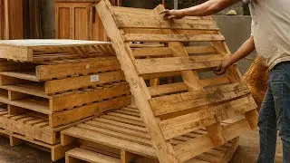 Talented Young Carpenter Turns Waste Pallets Into Beautiful Chairs That Amaze Millions / Woodworking