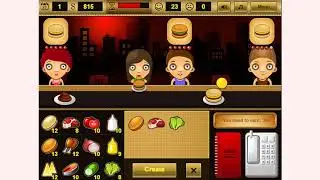 How to play Burger Bar Restaurant Food Serving game | Free online games | MantiGames.com