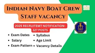 ⚓ Indian Navy Group C Recruitment 2025 | Boat Crew Staff Vacancy! Apply Now! 🗓️