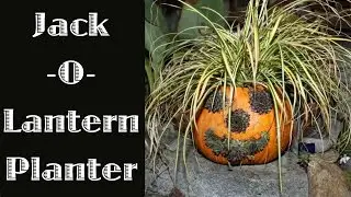 Jack-O-Lantern Planter