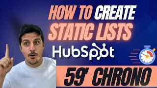 How to Create Static Lists in HubSpot | 59-Second Tutorial