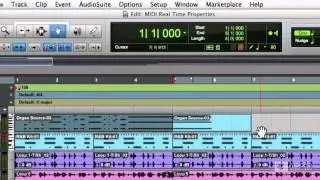 Pro Tools 10 112: Advanced Editing Techniques - 24 MIDI Real-time Properties Overview