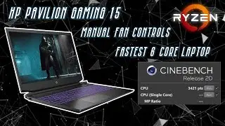 HP Pavilion Gaming 15 Ryzen 5 4600H (ручное управление вентилятором) | Самый быстрый 6-ядерный но...