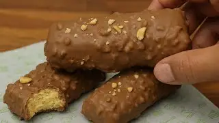 Homemade Snickers Chocolate Recipe | Chocolate bread roll | chocolate recipe | peanut chocolate 