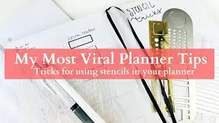 Stencil Tips & Tricks | My most viral planner tips from TikTok & Instagram this year! | PLANMAS