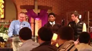 Jewels Edmerson being recognized Madeira High School Football Banquet--120813