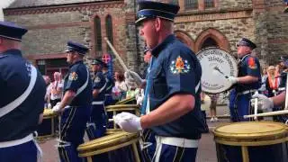 The Robert Graham Memorial Flute Band in Bangor on the 2017 Twelfth of July
