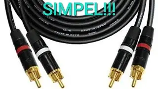 Cara membuat kabel RCA audio grade bebas noise dan kresek kresek