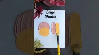 How to get Tan beige colour shades by acrylics | acrylic colour mixing for tan beige shades #beige