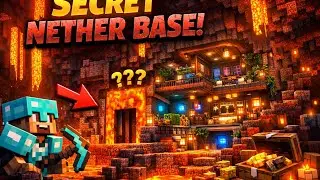 Day 2 making top secret base in Nether 