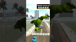 🔥Hulk super power on 😱|| indian bikes drawing 3d || #youtubeshorts #viralvideo #trendingshorts