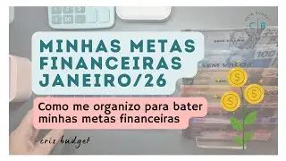 Comecei o ANO 2026 com METAS FINANCEIRAS novas - Será que fui bem em JANEIRO?