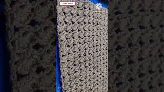 Crochet Shell stitch pattern for table runner #crochetTablerunner #crochetmat