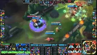Highlight CLG vs C9 - NA LCS 2015 Summer W4D2 - Counter Logic Gaming vs Cloud 9