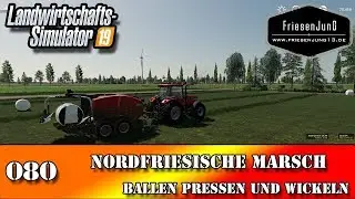 LS19 Nordfriesische Marsch mit Courseplay 080 - Ballen pressen und wickeln