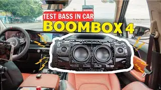 JBL Boombox 4 BASS TEST IN CAR - NỔ TUNG XE HƠI!