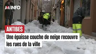 La grêle a recouvert les rues d'Antibes