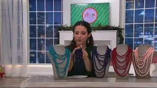 BaubleBar Bold Beaded Multi-Strand Necklace on QVC