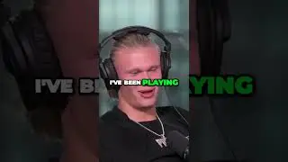 Erling Haaland plays Minecraft