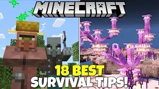 The 18 BEST Survival Minecraft Tips That No One Talks About! Minecraft Tutorial