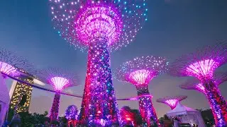 Supertree Grove Musical Light Show at Gardens by the Bay, Singapore