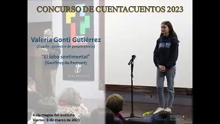 Valeria Gonti Gutiérrez, primer lugar en la categoría B del Concurso de Cuentacuentos 2023