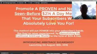 Arbitrage Sugardaddy JV - Welcome!