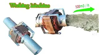 I make high speed water pump from a washing machine motor #Sharingideaidysa