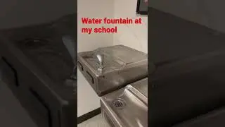 The water fountain at my school #backtoschool toschool  #highschool #school #waterfountain